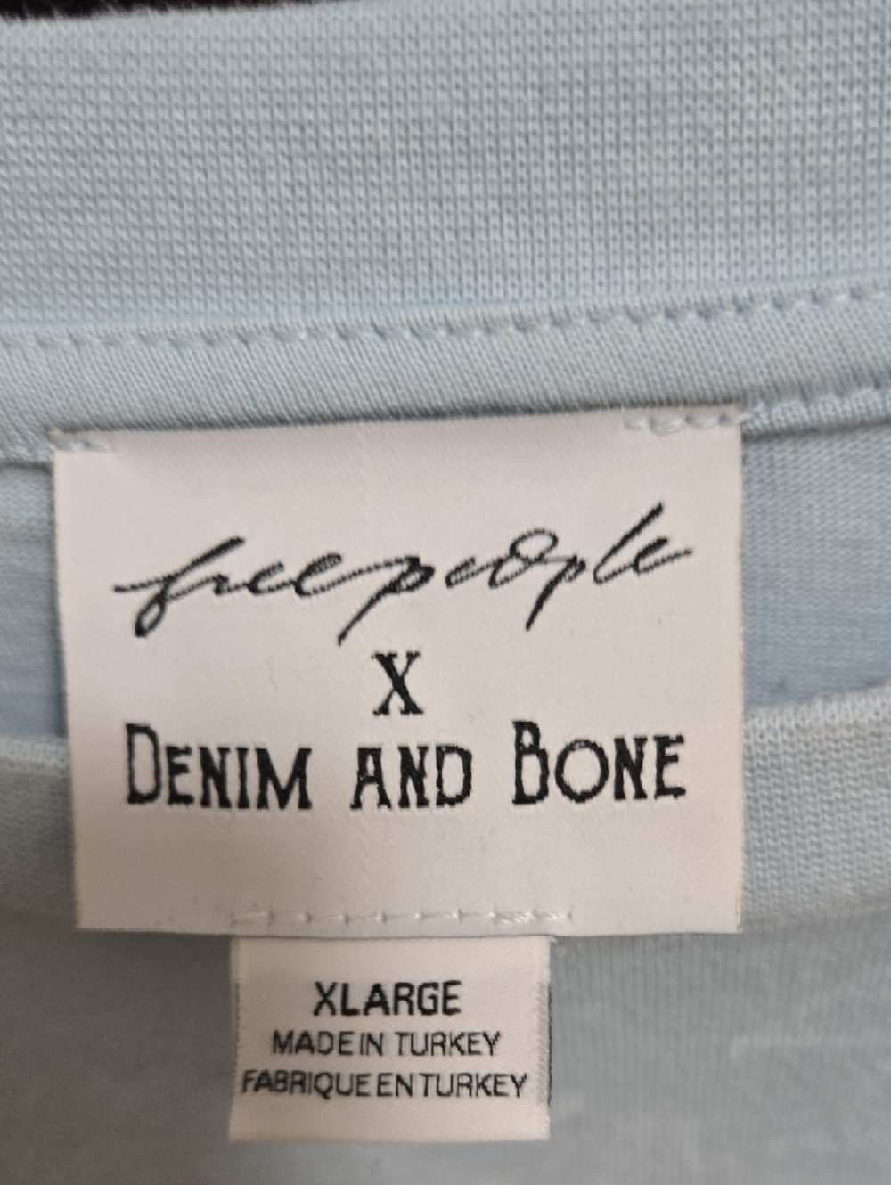 Free People Light Blue Ski Apres Graphic Tee shirt - Picture 10 of 10